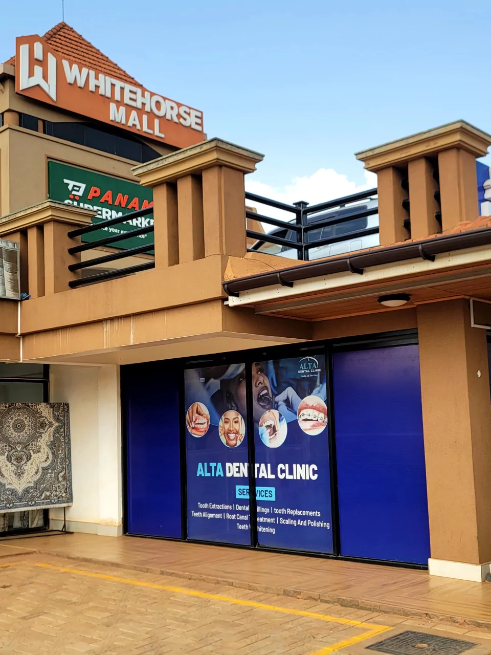 Side view of Alta Dental Clinic location at White Horse Mall